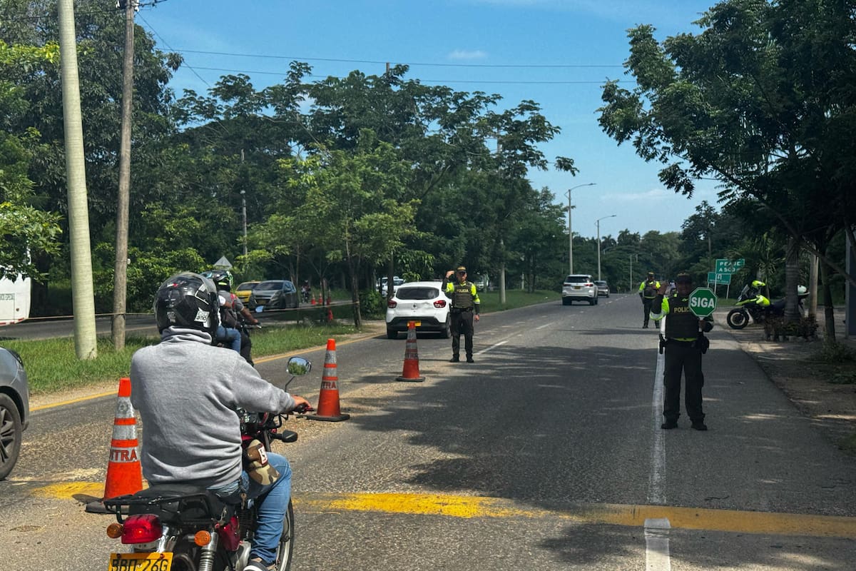 Los vehículos inmovilizados en Bolívar durante el puente festivo