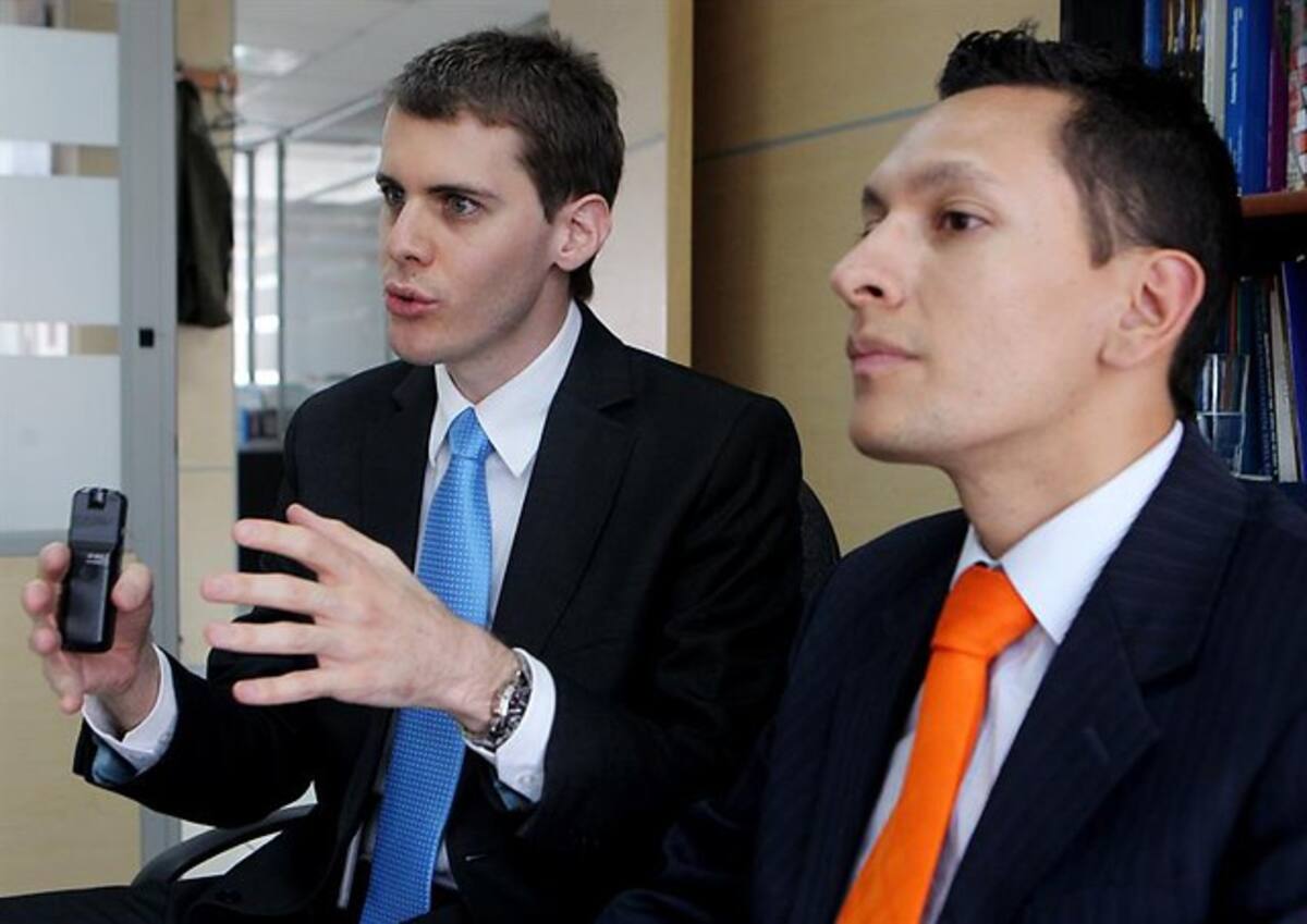 Andrés Sánchez (i), Gerente General y Mauricio Cadavid (d), Gerente de Negocios Corporativos del portal de Plan de Compra. Colprensa