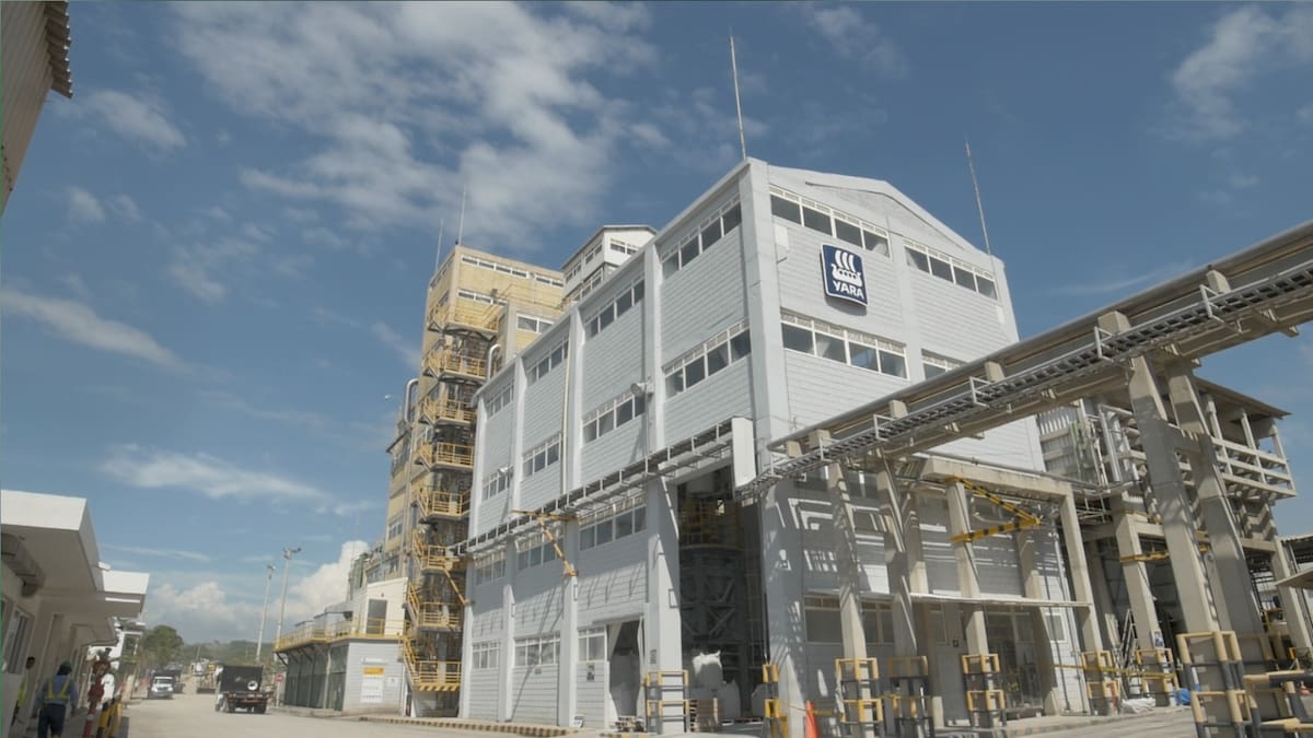 Planta de Yara en la ciudad de Cartagena // Cortesía Yara.