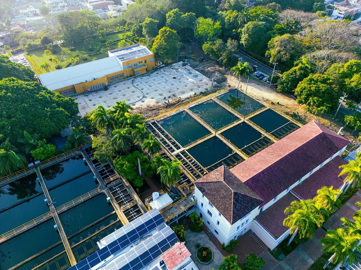 Planta de Tratamiento de Agua Potable El Bosque. // Foto: Cortesía - Aguas de Cartagena.