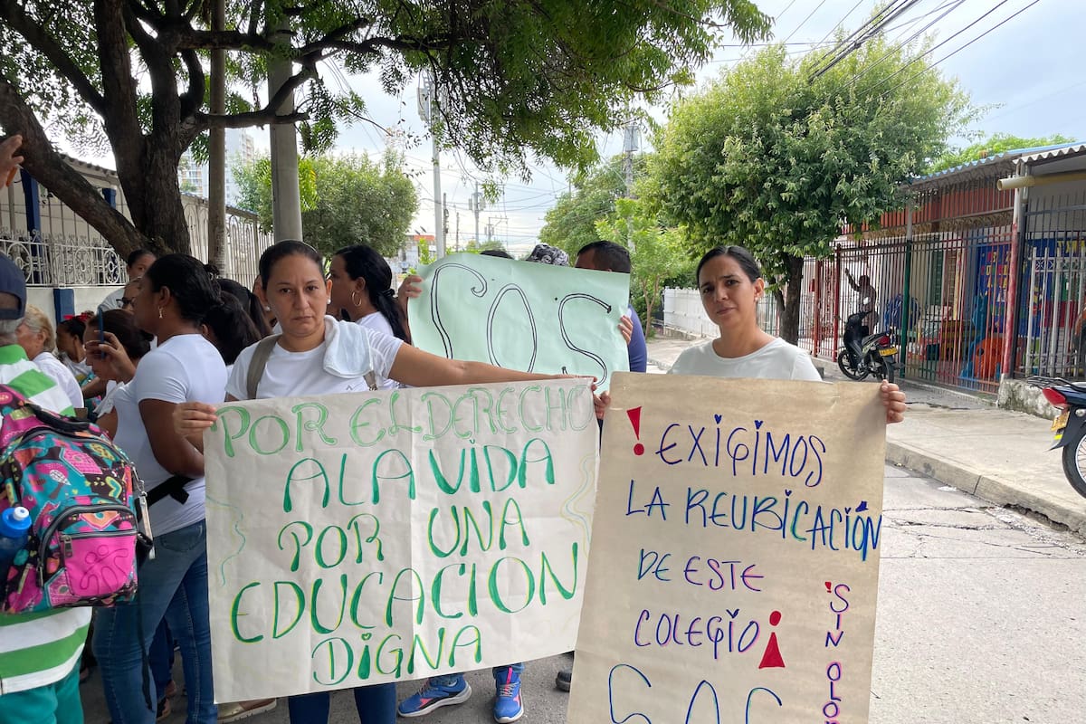 Preocupación en Colegio Juan José Nieto: olor a gas genera protestas
