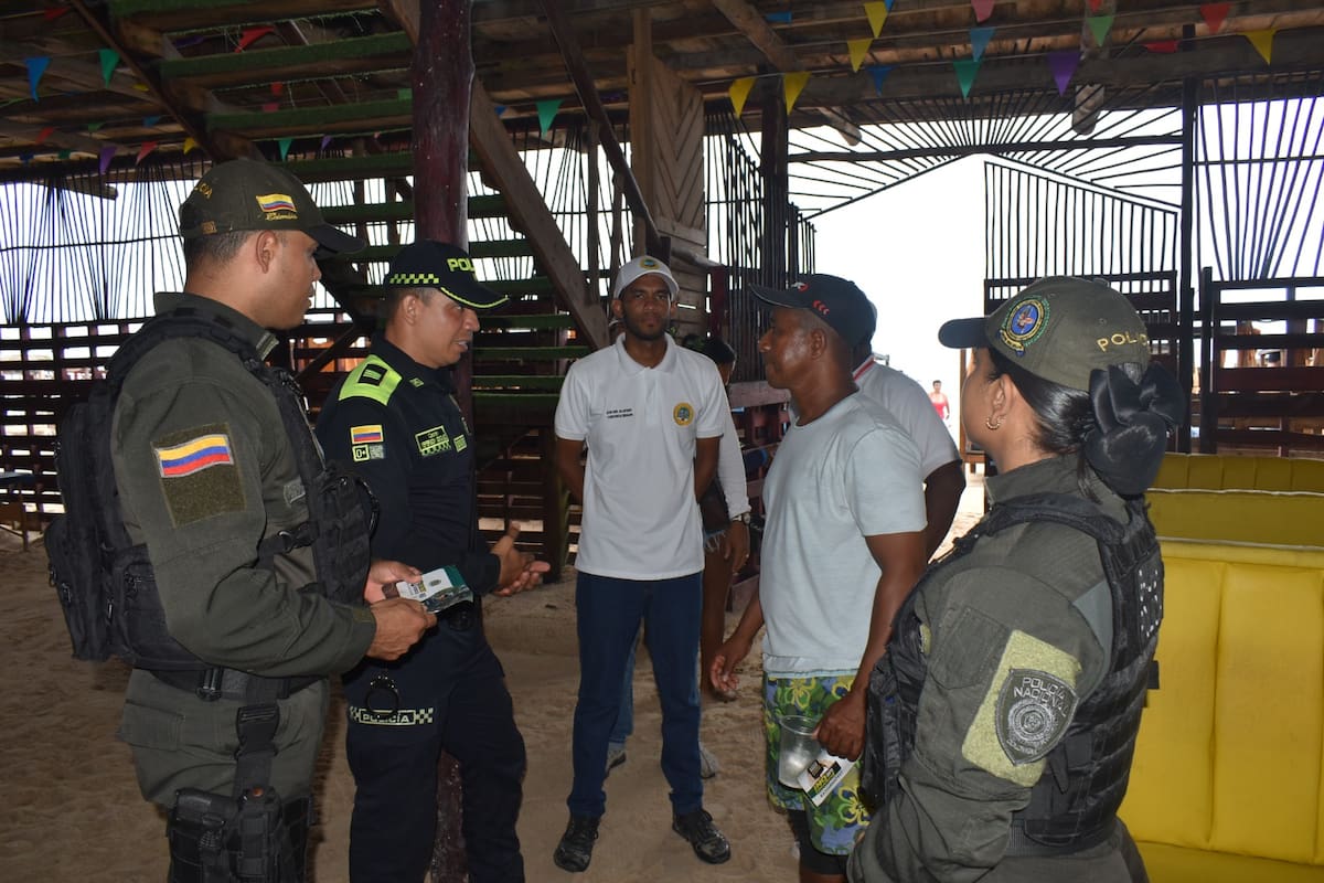 Playa Blanca Cartagena: así fue el control sorpresa de la Policía