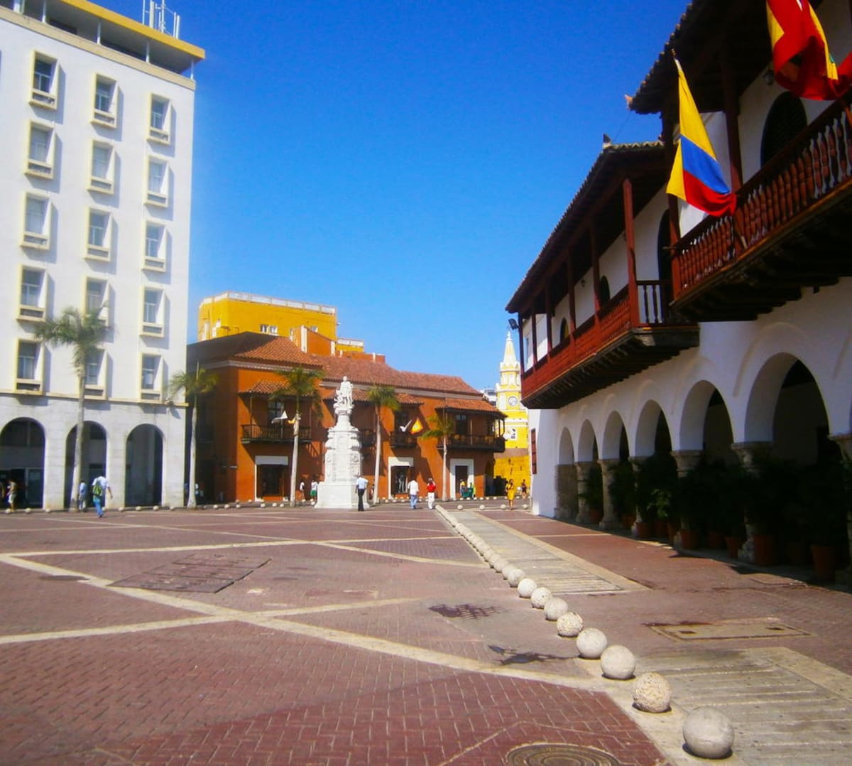 Plaza de la Aduana, sitio de concentración de la carrera por la Vida de este domingo en Cartagena.//ARCHIVO