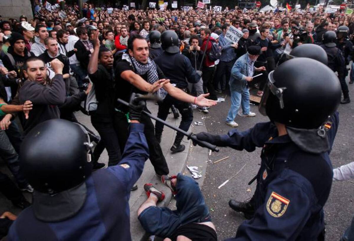 Disturbios en España. AP Andres Kudacki
