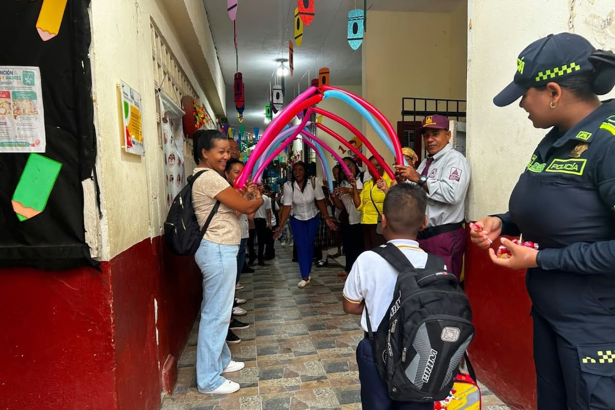 Así la Policía de Bolívar asegura regreso a clases en Arjona