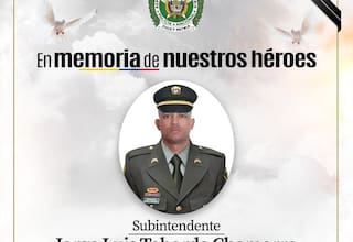 Jorge Luis Taborda, el subintendente de la Policía asesinado por un francotirador