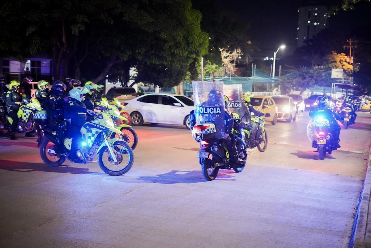La Policía reportó un atentado a bala en la noche del domingo en San Pedro y Libertad. // Foto: Cortesía - Alcaldía de Cartagena.