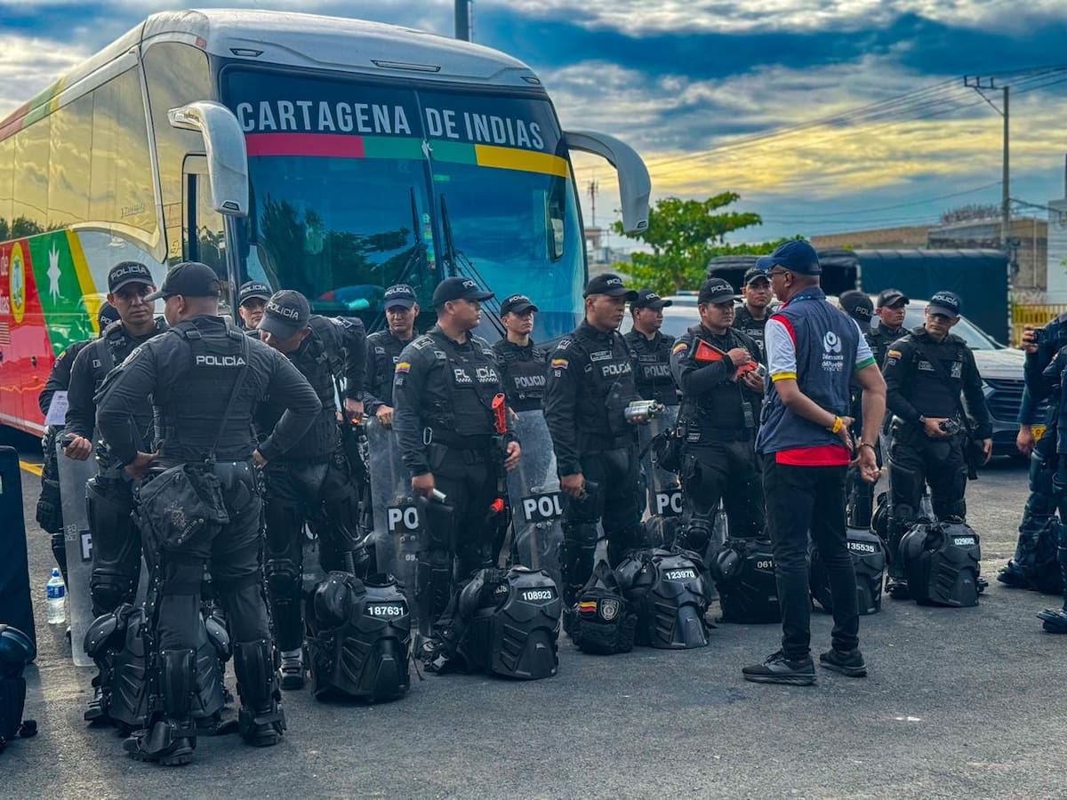 Policía desplegará 900 uniformados para la final del Torneo BetPlay en Cartagena. // Foto: cortesía Mecar