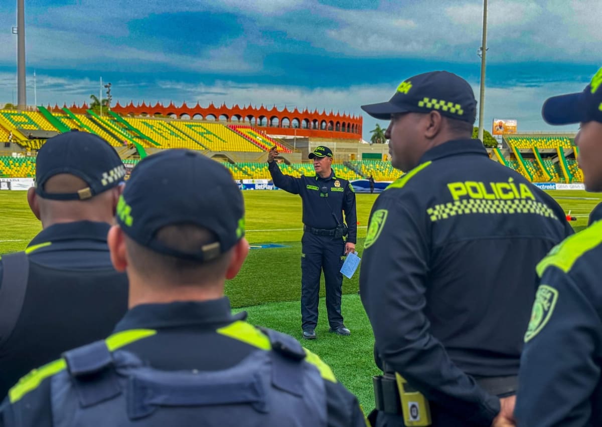 Policía desplegará 900 uniformados para la final del Torneo BetPlay en Cartagena. // Foto: cortesía Mecar