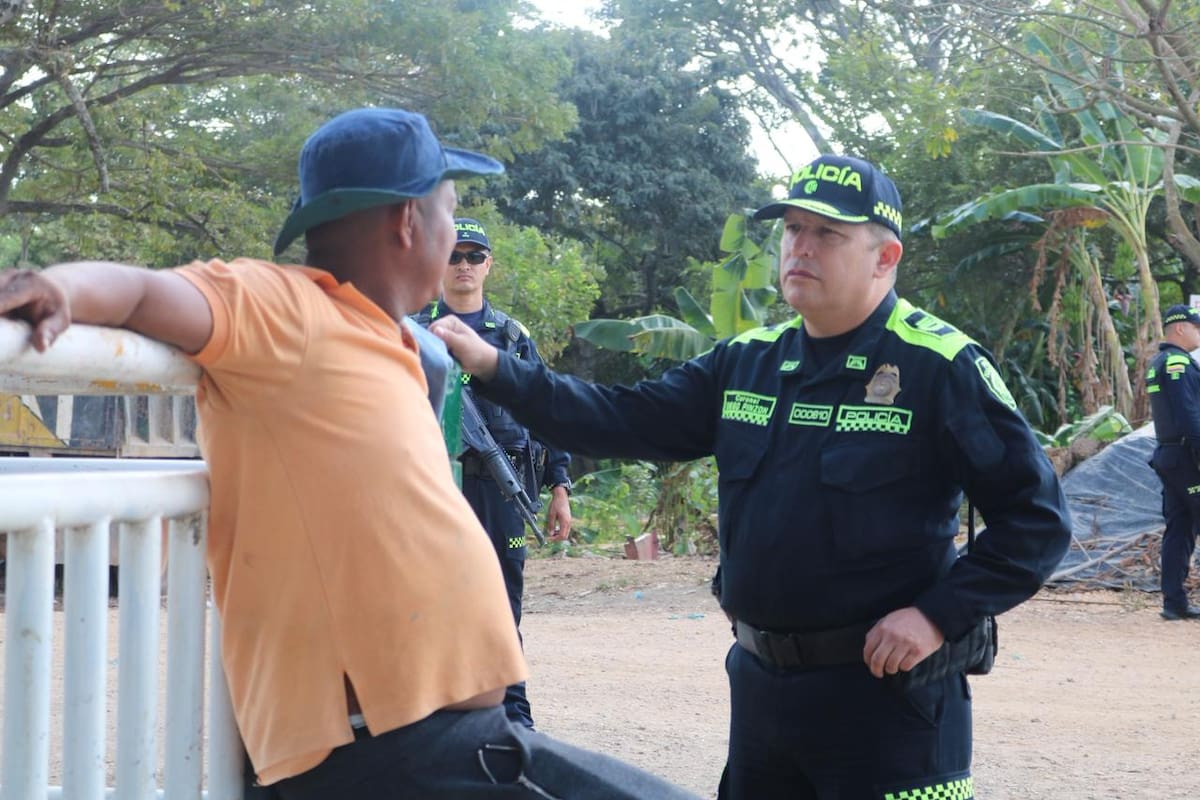 Escuchar y respaldar: el mensaje del coronel a los policías del sur de Bolívar