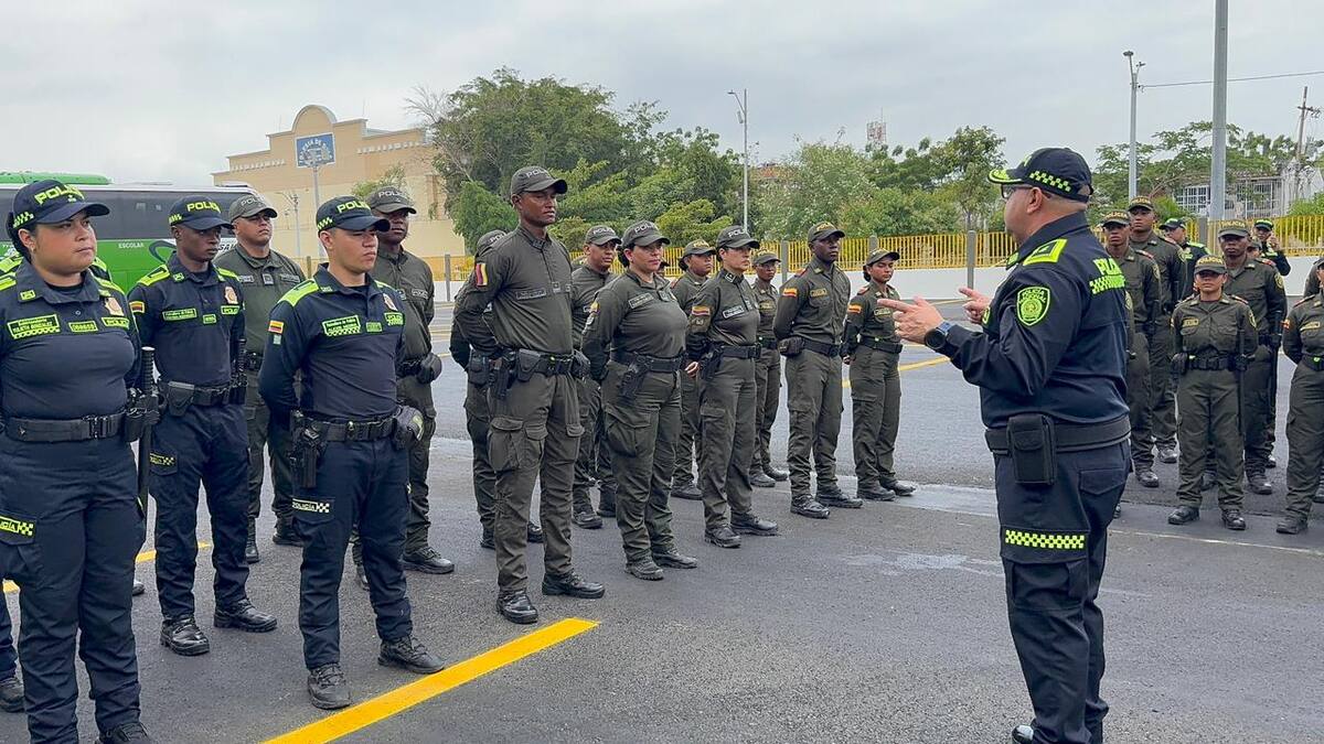 Más de 600 policías vigilarán Junior vs Palmeiras en Cartagena. // Foto: Cortesía.