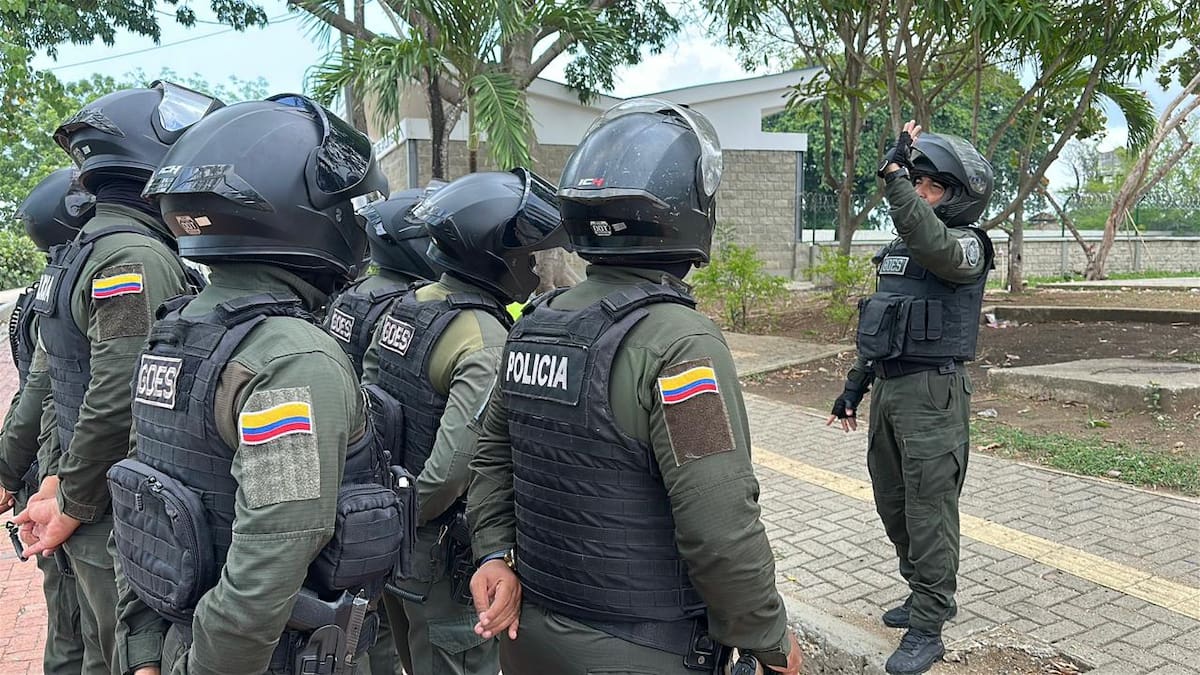 Policía Nacional desplegará operativo especial en Cartagena por el partido de Colombia vs. Uzbekistán. // Foto: cortesía Mecar