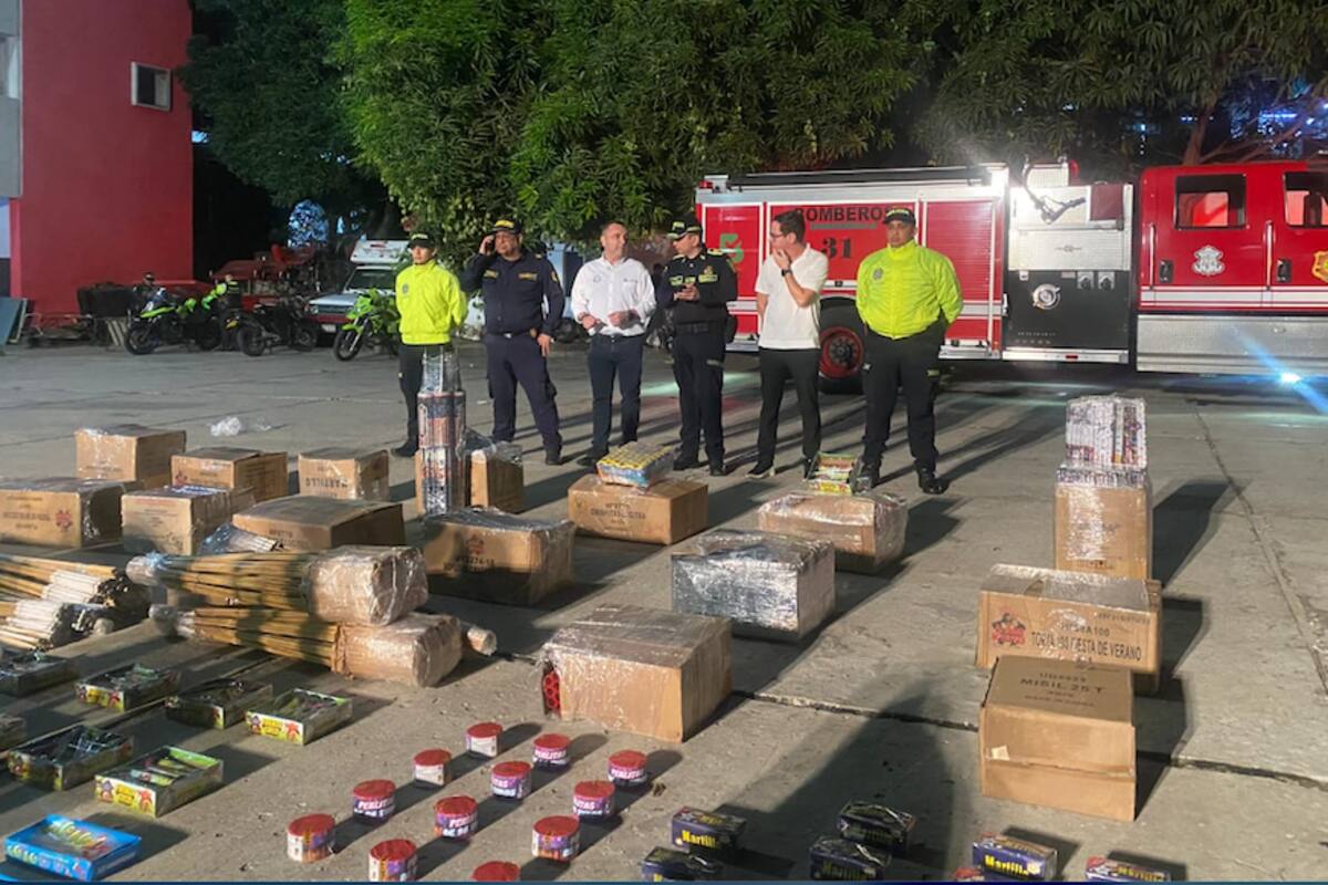 En operativo de Alcaldía y Policía incautan más de 500 kilos de pólvora