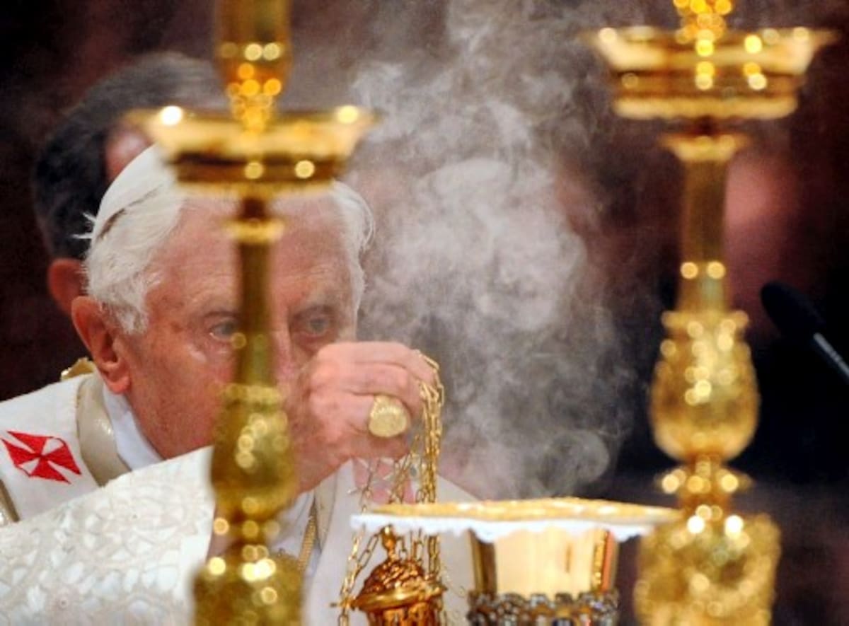 El Papa Benedicto XVI envía bendición a Cristo del Pacífico. ARCHIVO