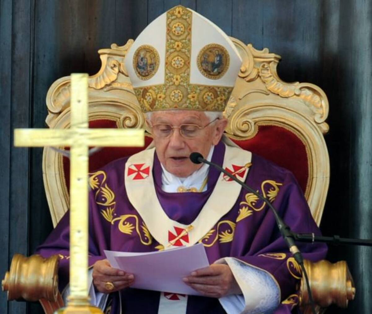 Papa Benedicto XVI en Cuba. AFP RODRIGO ARANGUA