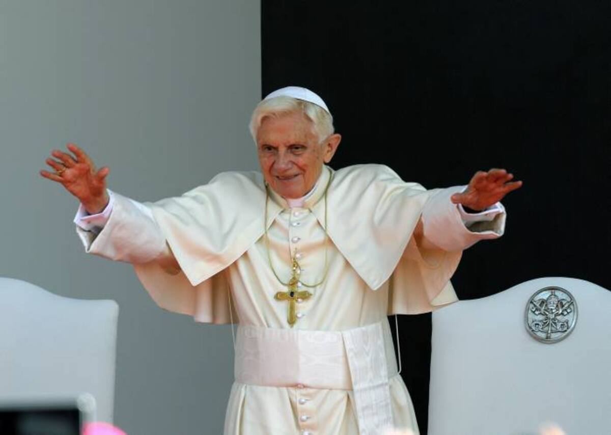 Benedicto XVI durante su visita a México. AFP HECTOR GUERRERO