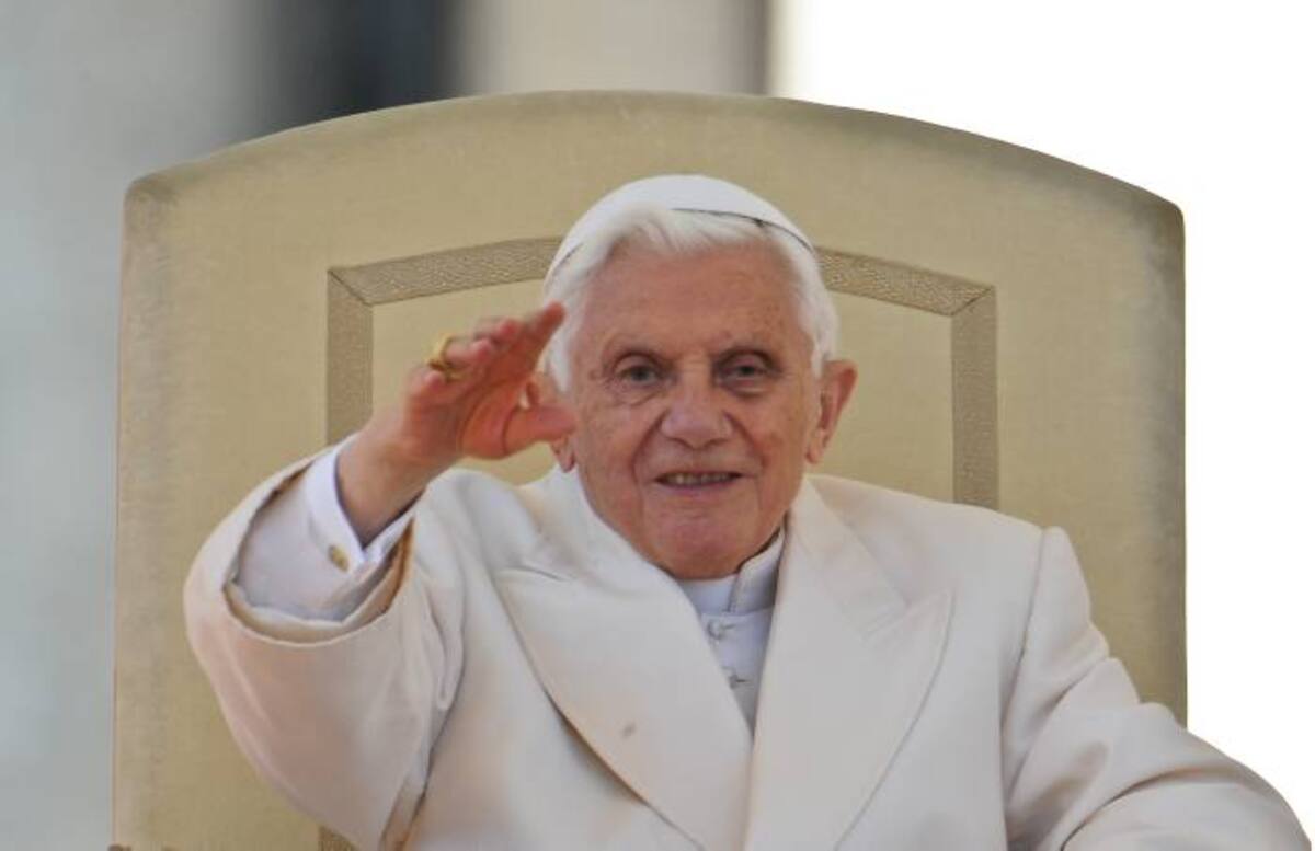 Papa Benedicto XVI. AFP ANDREAS SOLARO