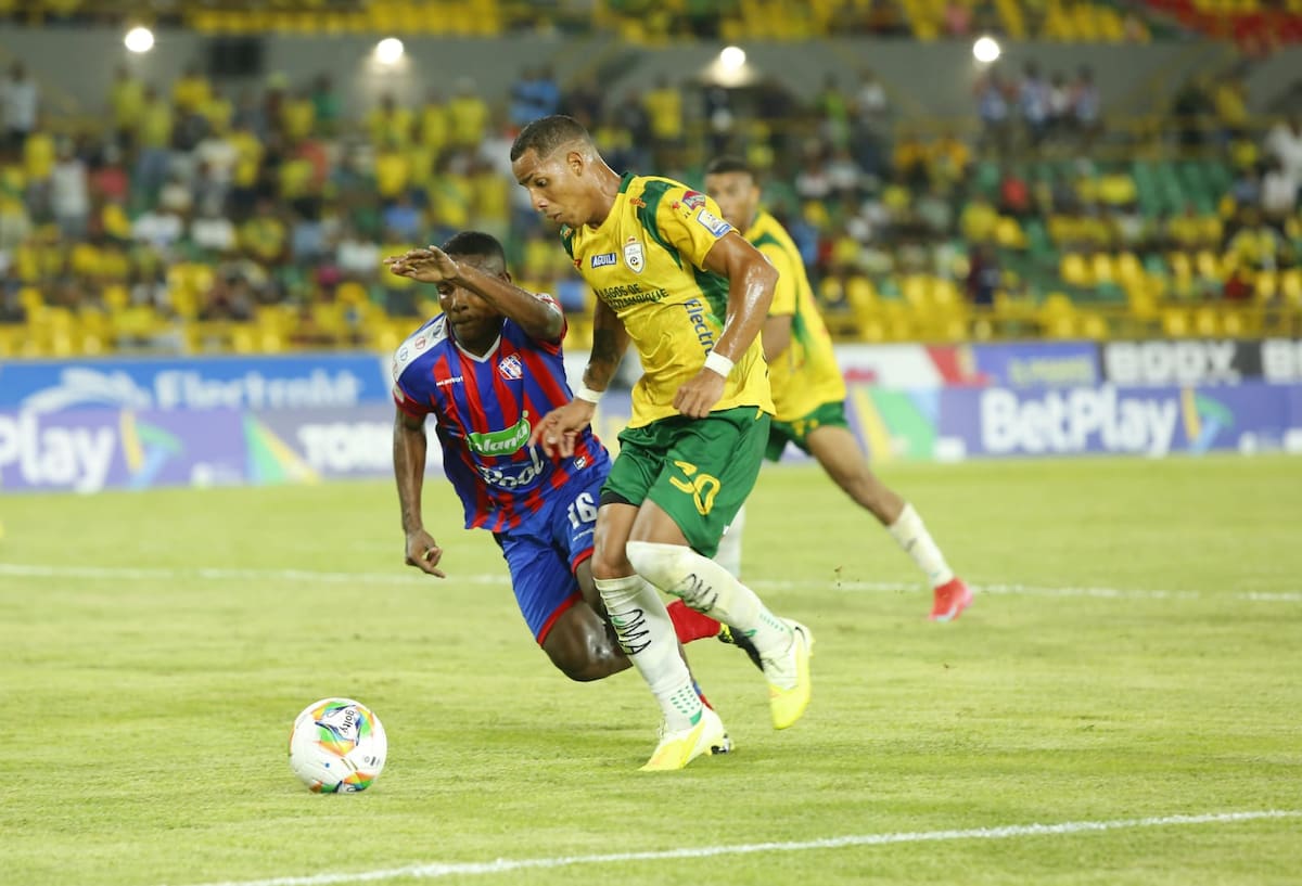 Juan Sebastián Herrera tuvo un gran accionar con el Real Cartagena. El extremo cartagenero fue un dolor de cabeza para el visitante. //LUIS HERRÁN EL UNIVERSAL