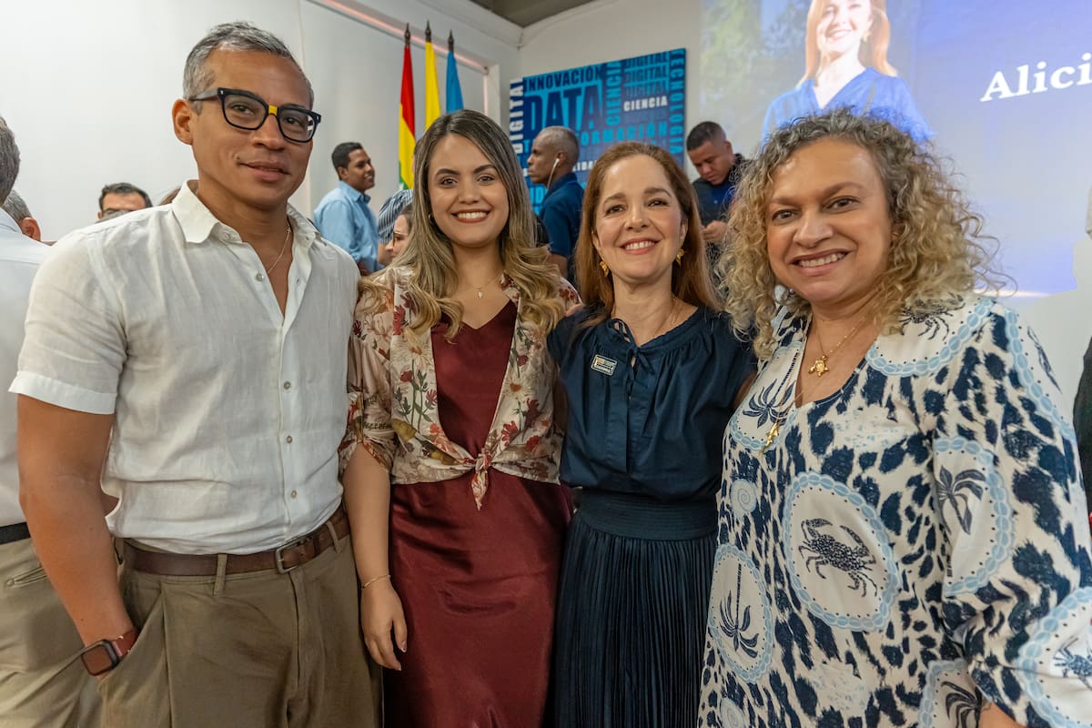 Joel Samper, Geraldine Mutis, Alicia Bozzi y Lissete Urquijo. //Fotos: Cortesía