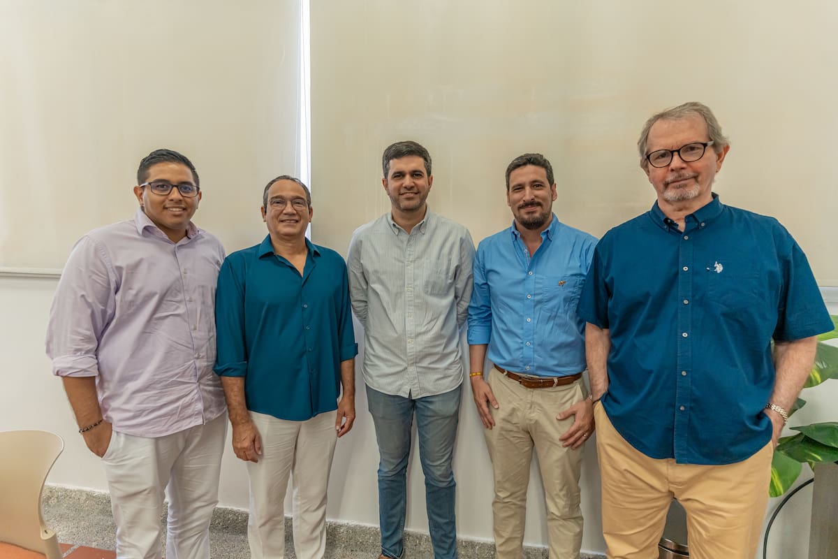 Javier Ramos, Nicolás Pareja, Jorge Báladi, César Viloria y Jorge Rumié.