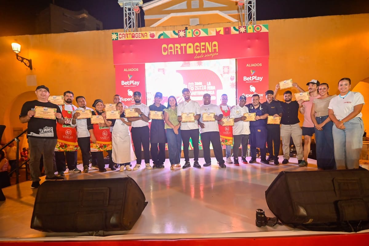 El Posta Challenge 2026 terminó en la Plaza de los Coches, transformando el Centro Histórico en una fiesta gastronómica al aire libre. // Cortesía: Alcaldía de Cartagena.