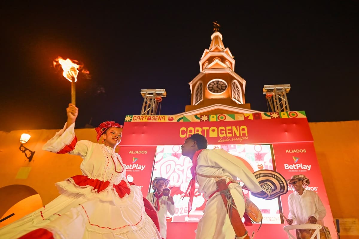 Los asistentes pudieron disfrutar de música en vivo y la transmisión del partido de fútbol de Colombia vs. Portugal del sábado 27 de junio. // Cortesía: Alcaldía de Cartagena.