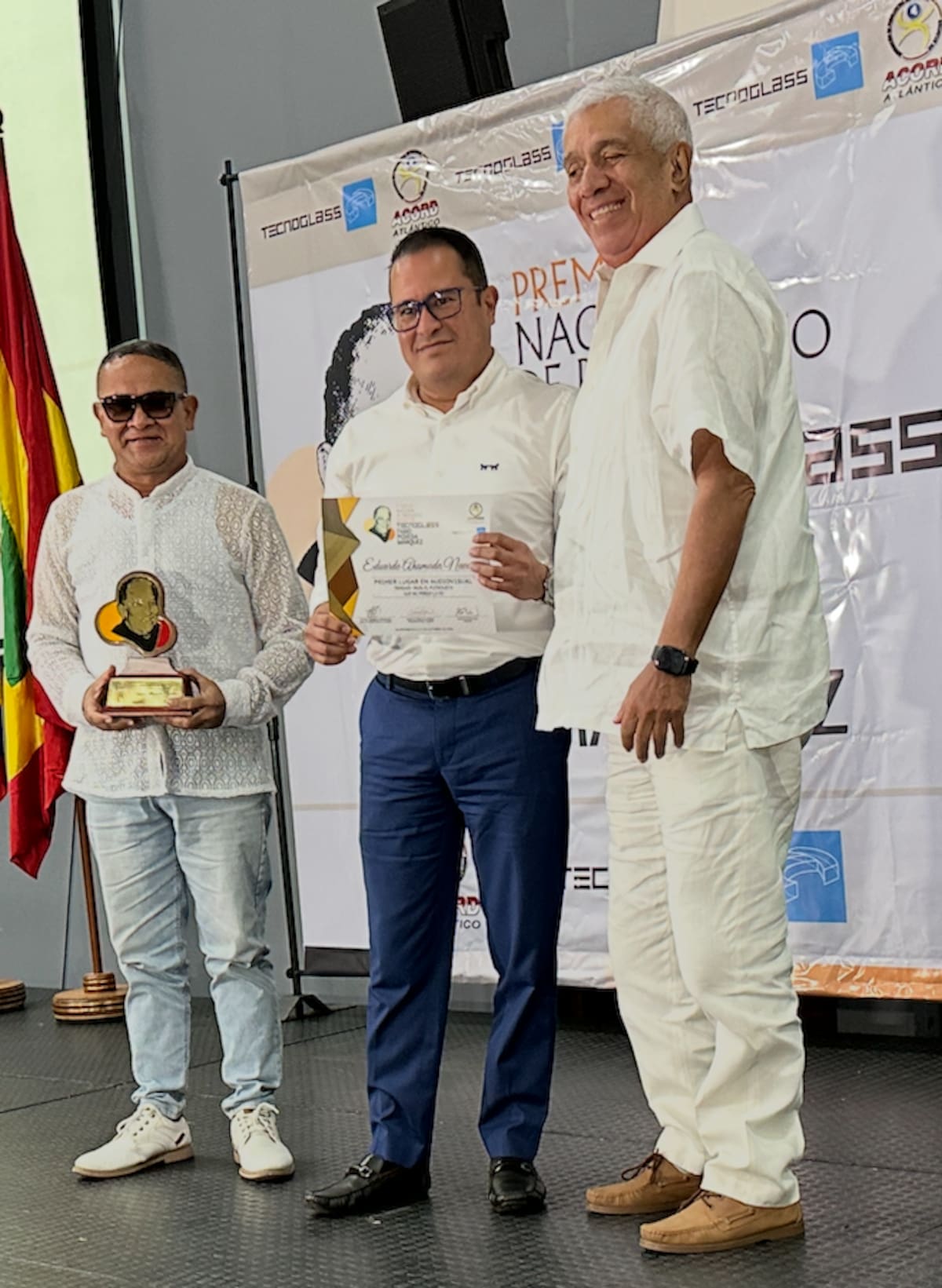 Eduardo Ahumada Navarro, del canal Caracol TV, con asiento en Bogotá, ganó la categoría Audiovisual, con el trabajo: 'Jhon, el futbolista que no perdió la fe'://El Universal.