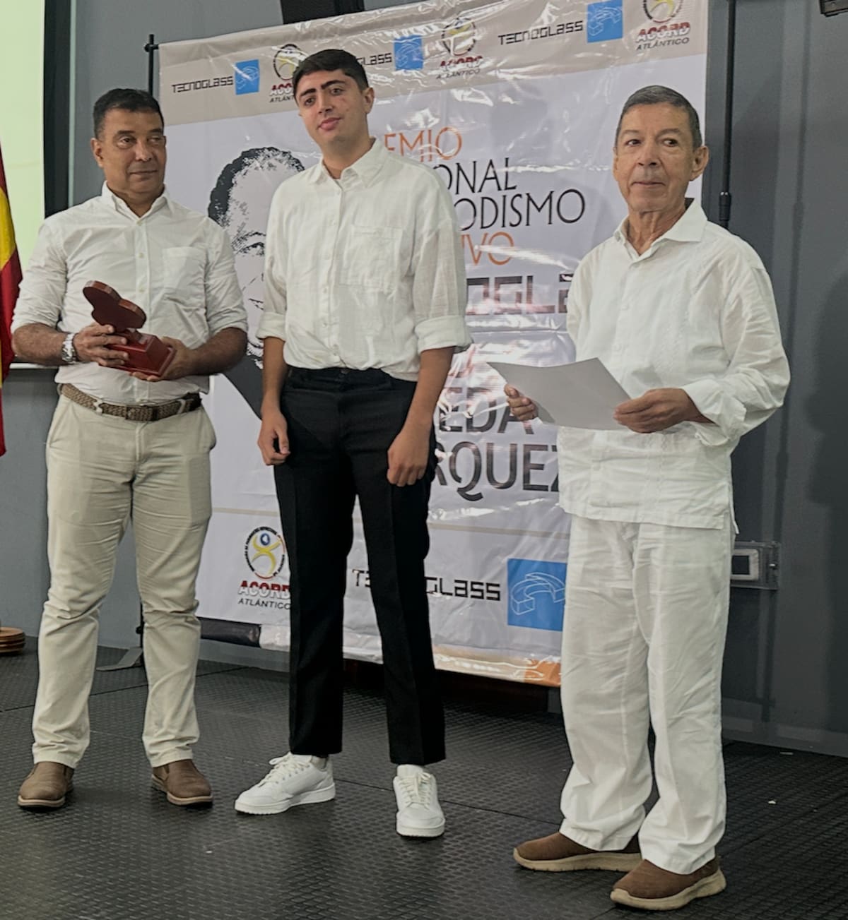 Armando del Gallego Gómez, ganó en categoría Jóvenes con el texto titulado 'La carrera continúa: Daniel Barragán', publicado en la página digital El Atlanticense, de Barranquilla.//El Universal.
