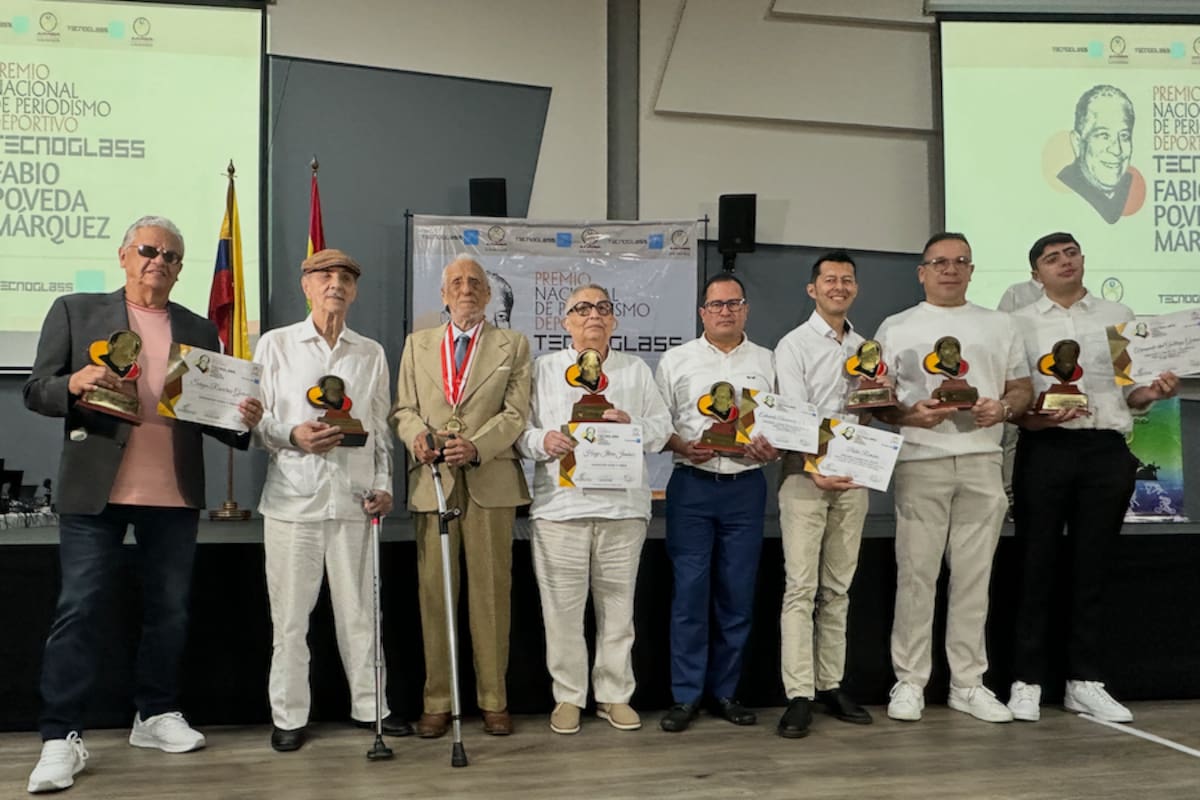Aquí los ganadores del Premio Nacional de Periodismo Deportivo Tecnoglas Fabio Poveda Márquez