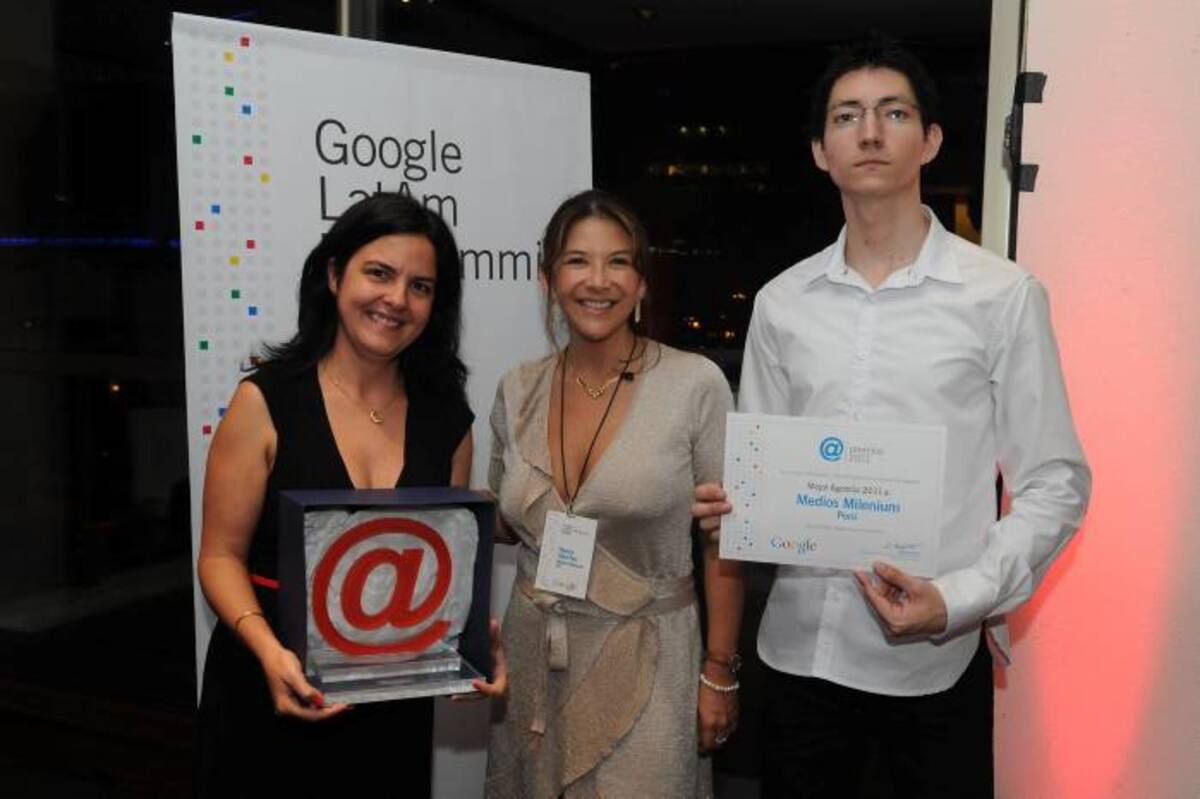 En la foto de izquierda a derecha: Viviana Dunezat, Directora Medios Milenium Perú; Nancy Sánchez, Directora General Medios Milenium; Luis Díaz, Ejecutivo de Cuentas Medios Milenium Perú Cortesía