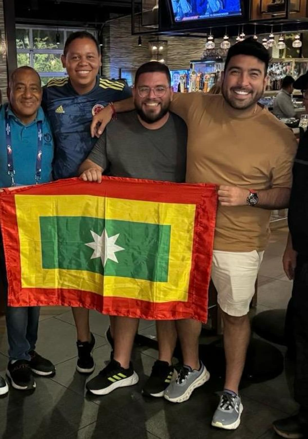 Juan Carlos Revollo, Augusto Puello, Lucho Anaya y Rubén Salazar.