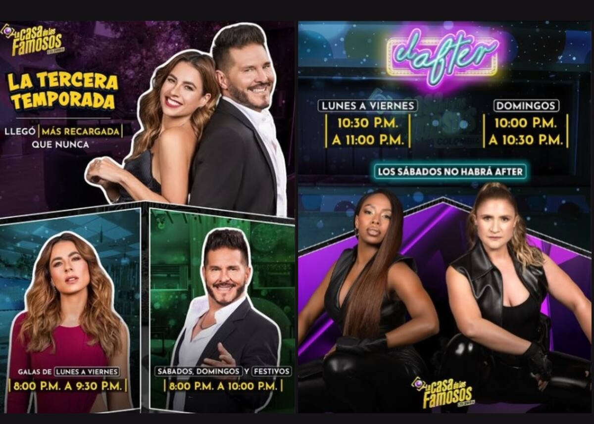 Presentadores de LCDLFC y After. // fotos tomadas de IG @@canalrcn
