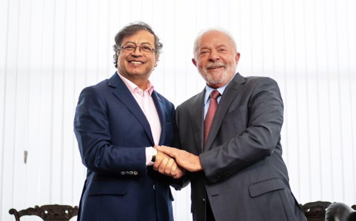 Presidentes de Colombia, Gustavo Petro, y de Brasil, Luiz Inácio Lula da Silva. // Foto: Colprensa