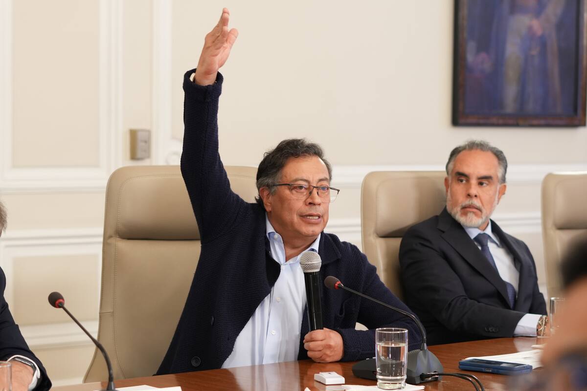 Presidente Gustavo Petro, durante el Consejo de Ministros