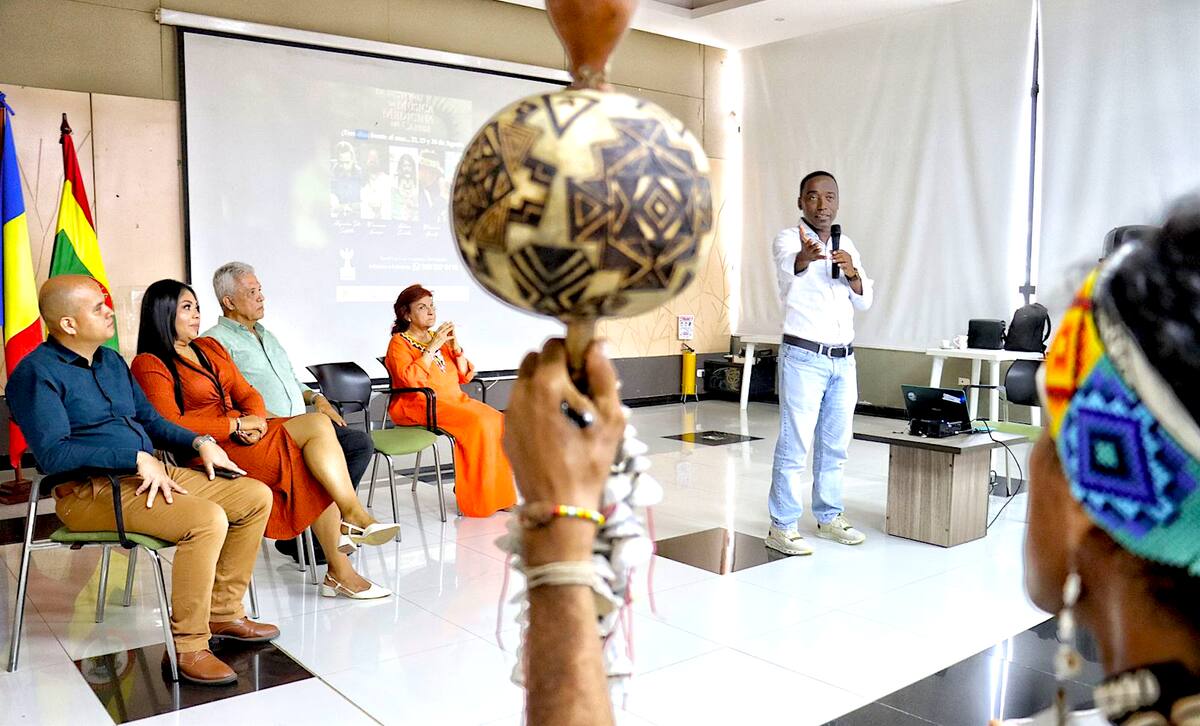Luis Cassiani Herrera, gerente de Asuntos Étnicos del Atlántico, resaltó el Primer Festival de Música Medicina del Caribe, que se hará en Tubará.//Cortesía.