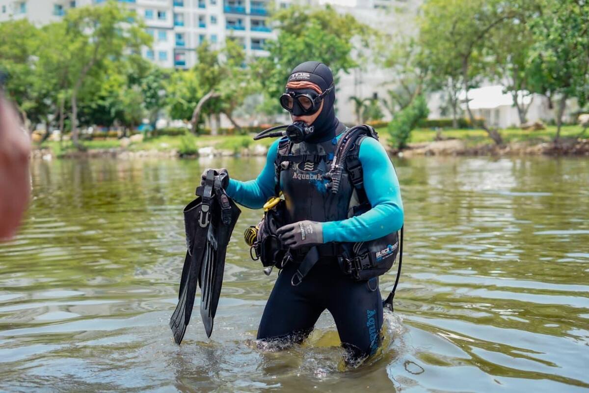 Primer grupo de Buzos de Seguridad Pública en Cartagena. // Foto: cortesía