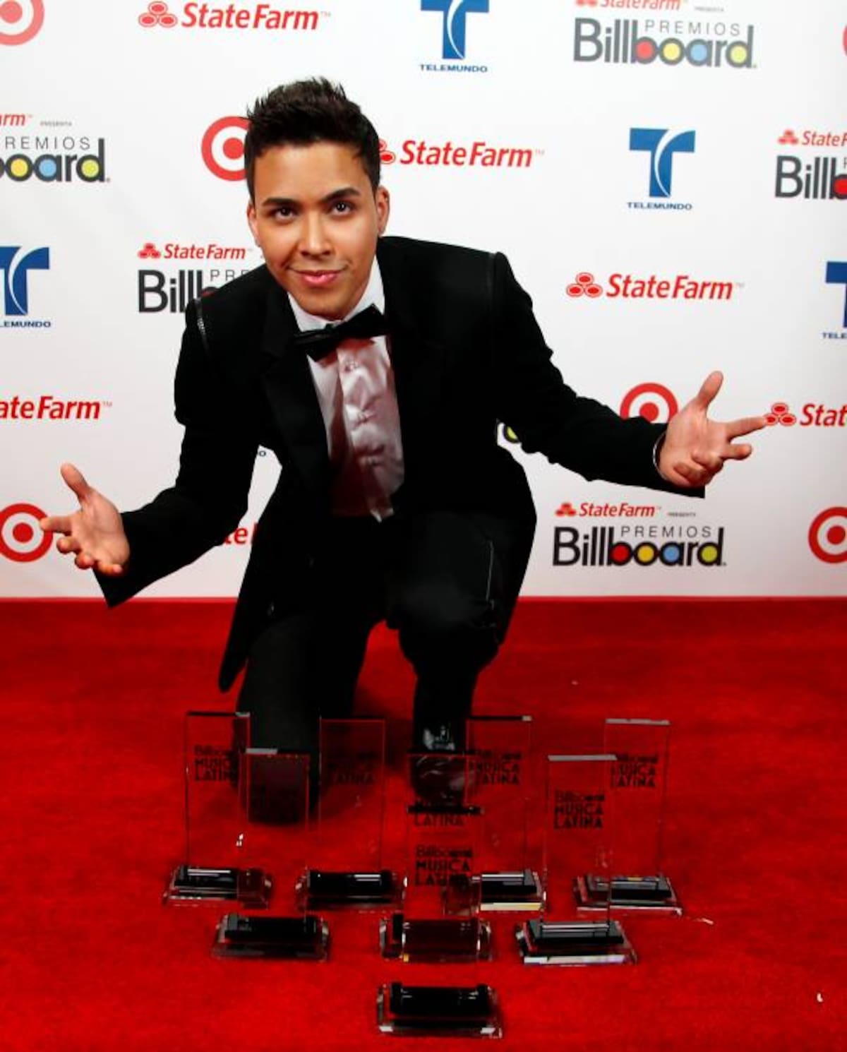 Prince Royce en los premios Billboard. FOTOS AP