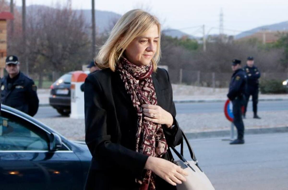 Infanta Cristina. AP Emilio Morenatti