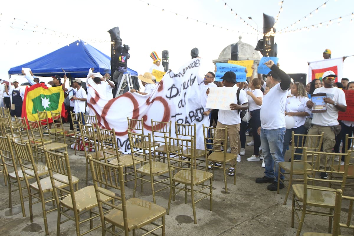 La protesta impidió la realización del evento preparado por la Alcaldía. // Julio Castaño - El Universal