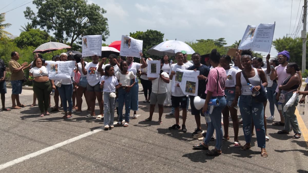 Protesta en La Boquilla. // Foto: El Universal