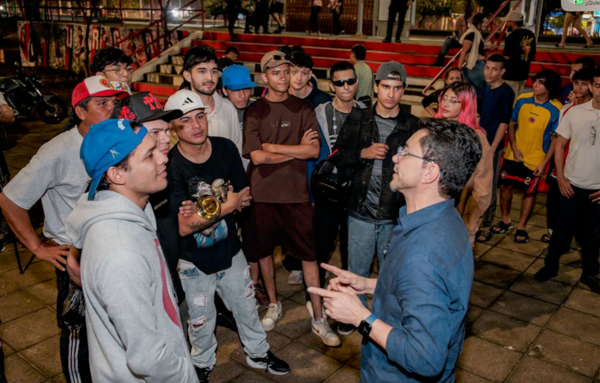 El candidato Carlos Caicedo se reunió con jóvenes y adultos de los departamentos de Norte y Santander donde presentó sus propuestas de revolución agraria, salud preventiva y salario educativo.//Cortesía R. Rodríguez.