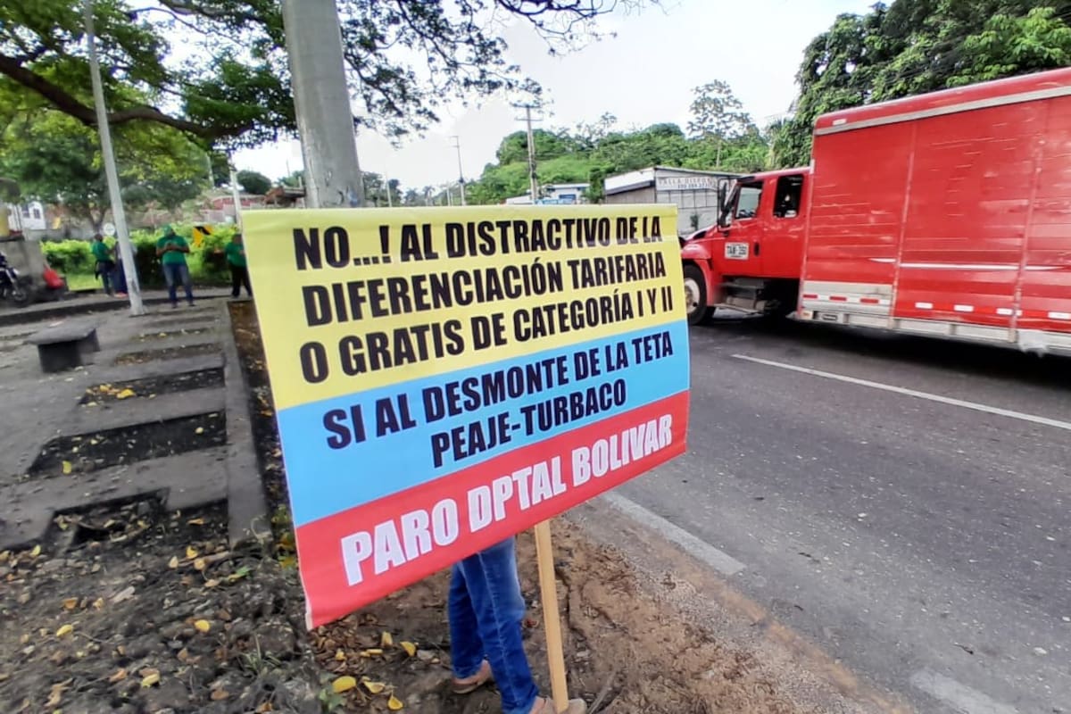 Video: pese a anuncio de paro, vías en Turbaco están despejadas