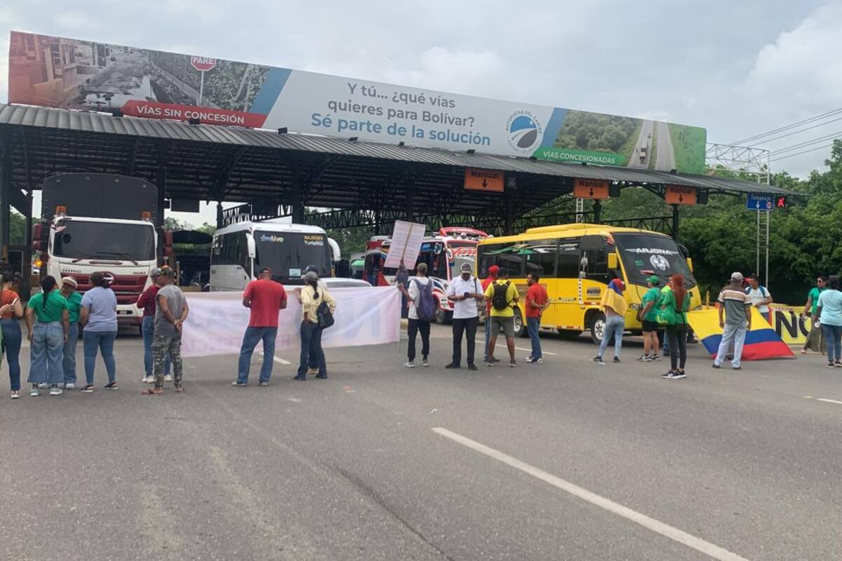 ¡Atención! Reactivan protestas y bloqueos en el peaje de Turbaco