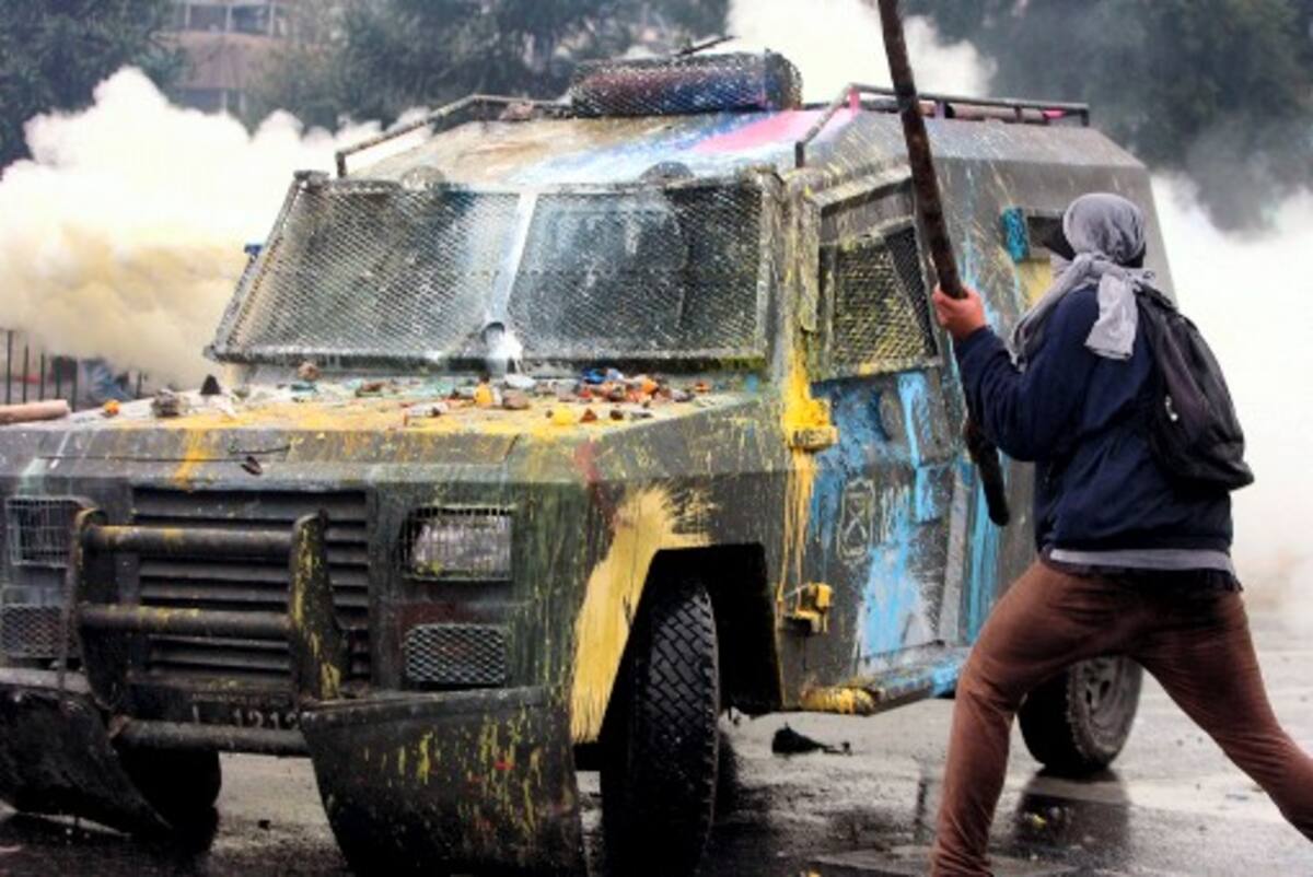 Manifestaciones en Chile. AFP HECTOR RETAMAL