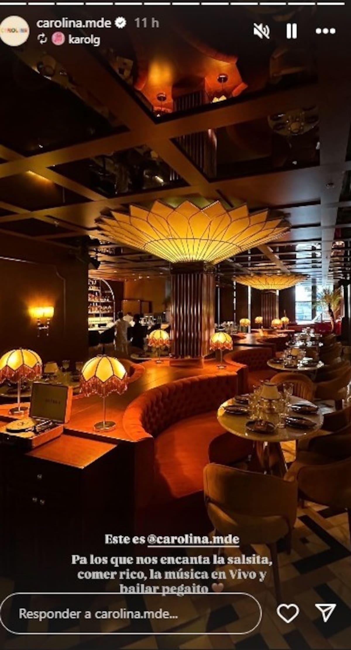 El restaurante Provenza de Karol G. //Foto: tomada de Instagram.