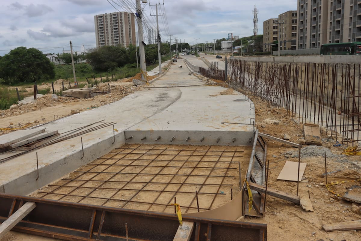 Por tercera ocasión se coloca una nueva fecha para la entrega de las obras de la Gran Vía en el corredor Universitario entre Barranquilla y Puerto Colombia.//Cortesía DDPGA.