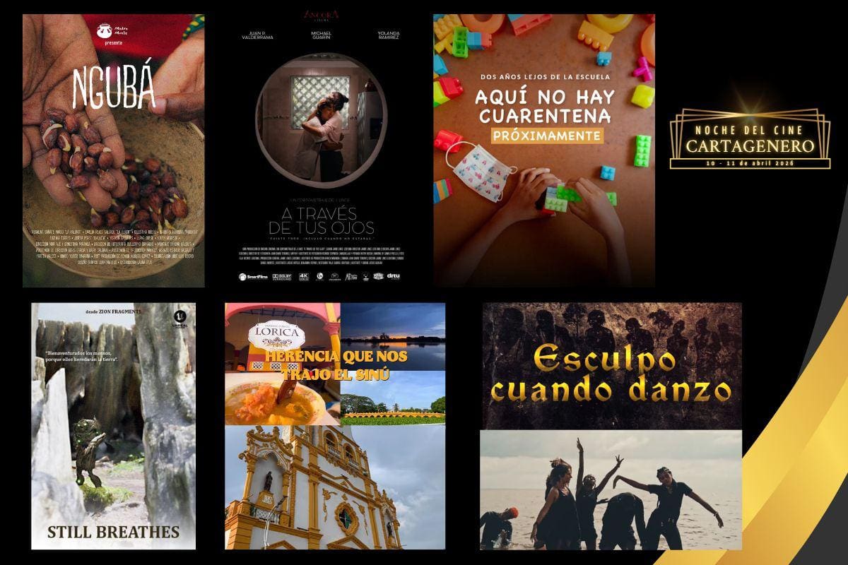 Proyecciones de La Noche del Cine Cartagenero 2026. // Foto Cortesía.