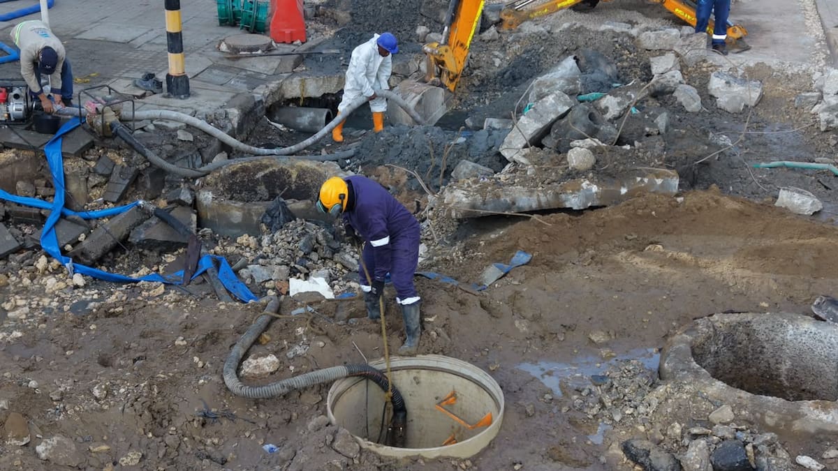 Proyecto 4 en 1 reemplazará tuberías de asbesto en Bocagrande. // cortesía: Alcaldía de Cartagena