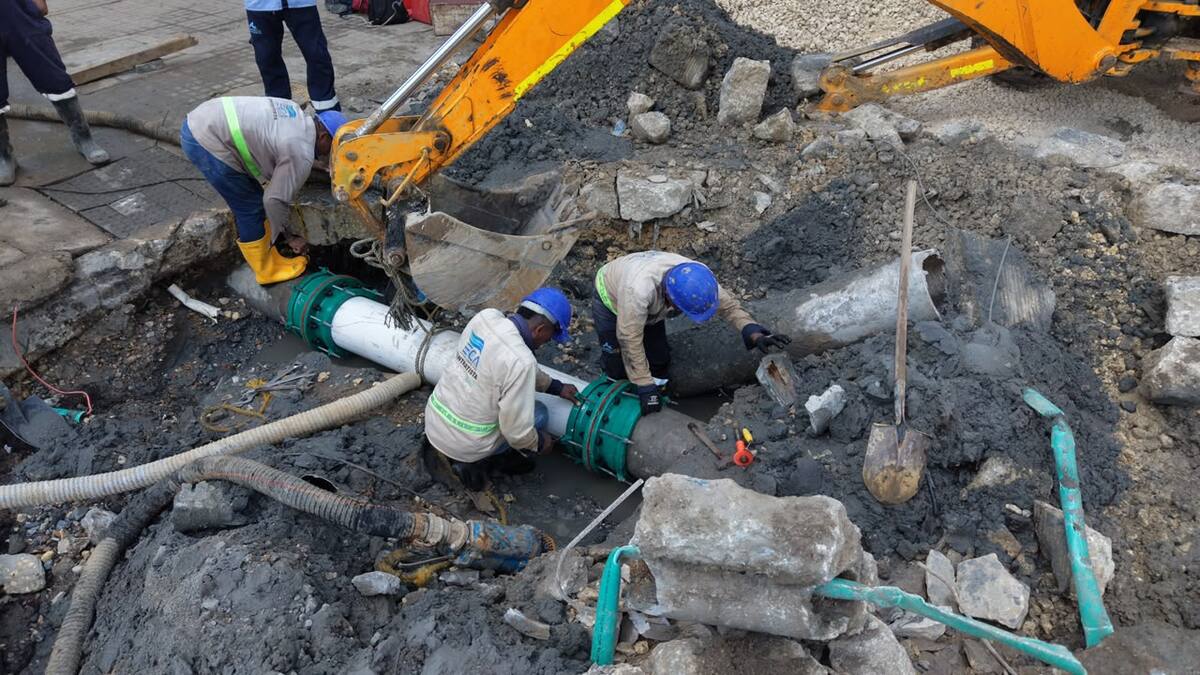 Proyecto 4 en 1 reemplazará tuberías de asbesto en Bocagrande. // cortesía: Alcaldía de Cartagena