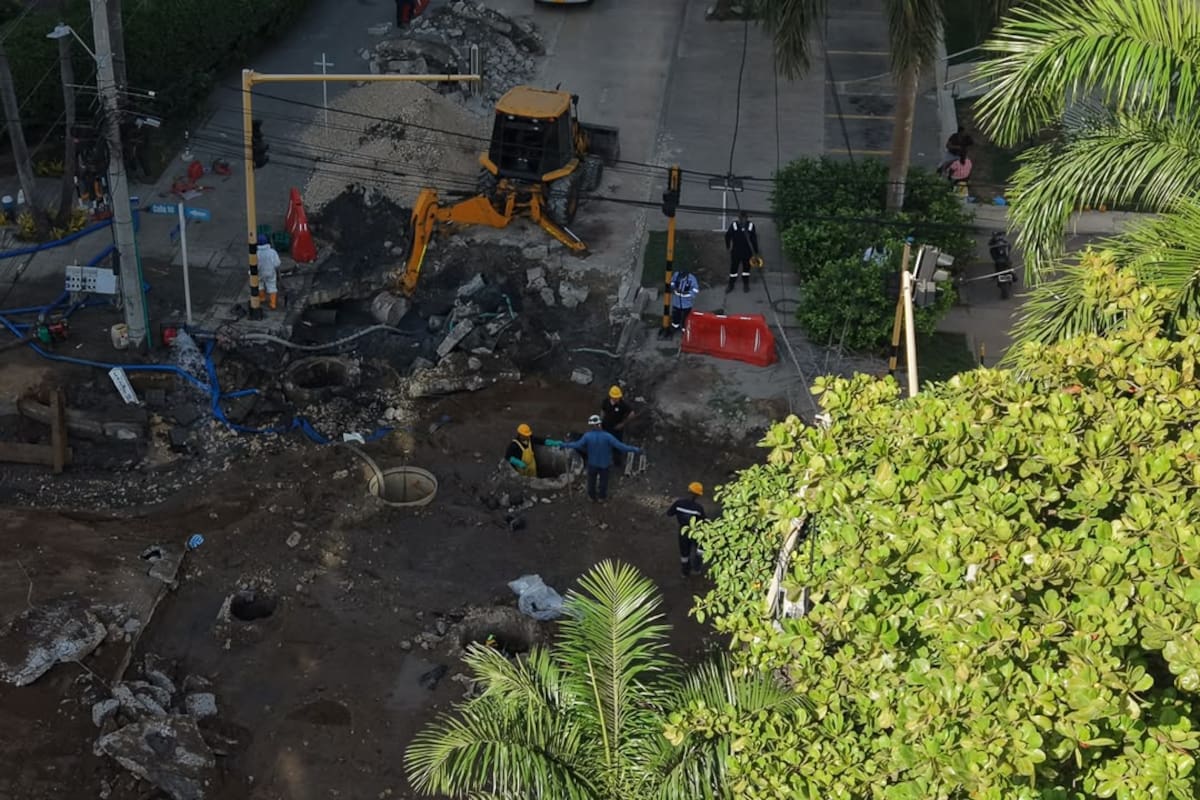 Megaproyecto de Control de Inundaciones: tuberías de asbesto que abastecían agua potable en Bocagrande serán reemplazadas